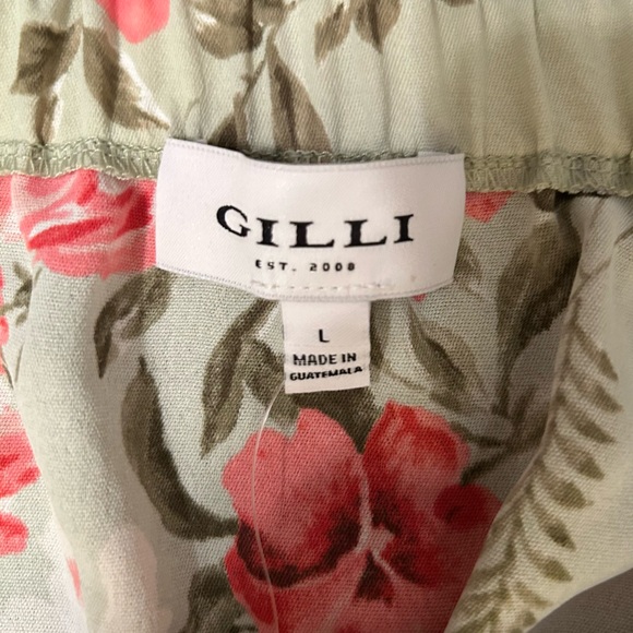 🆕 Gilli Floral Print Strapless Romper in Pink and Green NWT - Picture 5 of 5